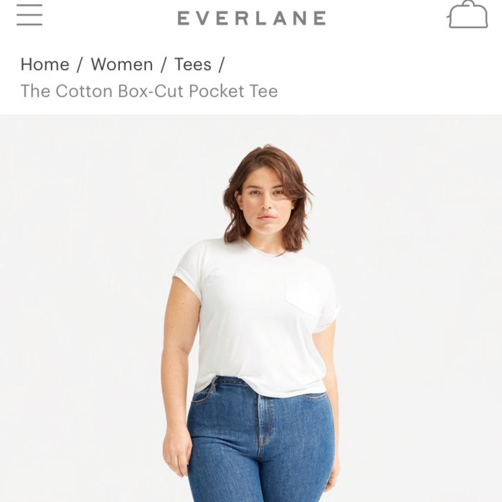 Everlane the cotton box cut tee. Like new